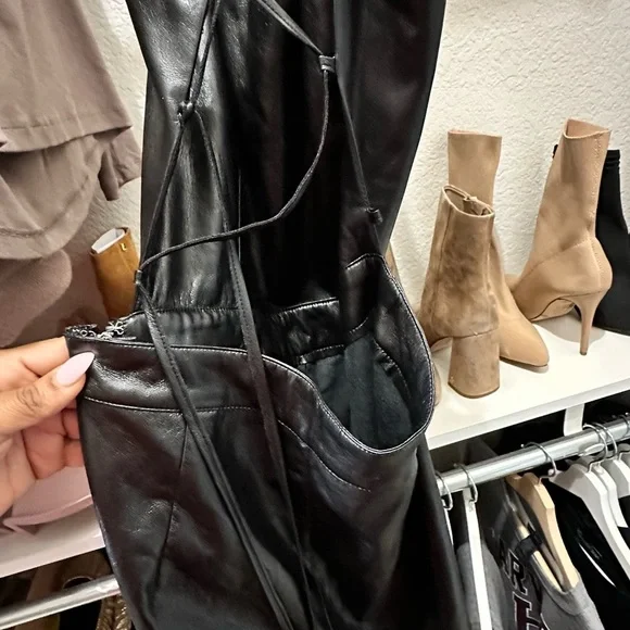 Good American Black Faux Leather Outfit | SOLD OUT in stores! - Picture 6 of 10